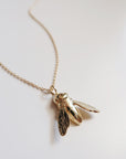 Sculptural Bee Necklace - Magpie Jewellery