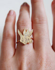 Two-Headed Rabbit Ring - Magpie Jewellery
