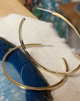 Square Edged Hoops - Magpie Jewellery
