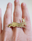 Leaping Rabbit Ring - Magpie Jewellery