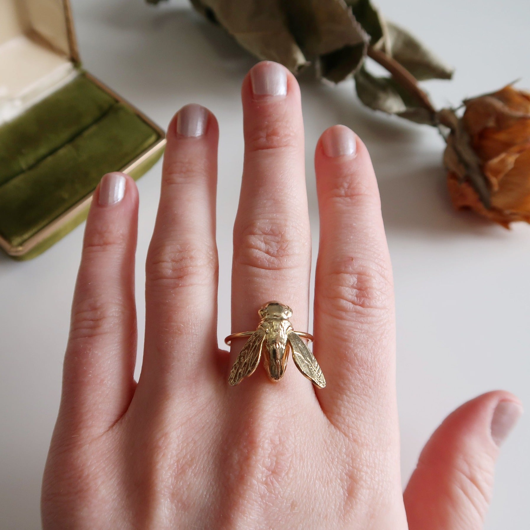 Sculptural Bee Ring - Magpie Jewellery