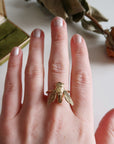 Sculptural Bee Ring - Magpie Jewellery