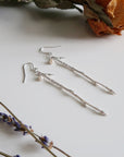 Dangling Branch Earrings with Pearl - Magpie Jewellery