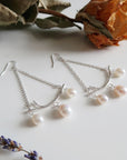 Branch Chandelier Earrings with Pearls - Magpie Jewellery