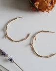 Branch Hoop Earrings - Magpie Jewellery