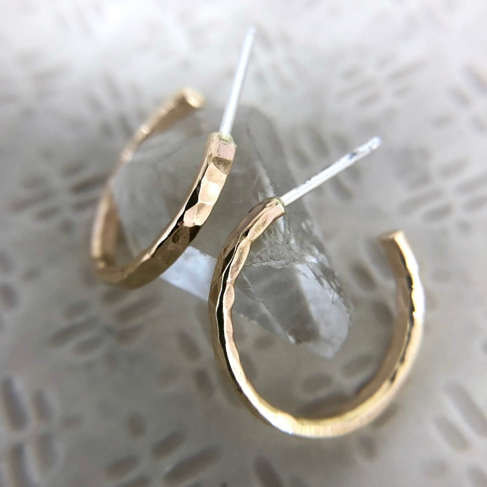 Hammered Hoops - Magpie Jewellery