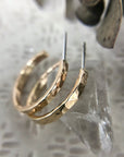 Hammered Hoops - Magpie Jewellery