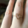 14k Heart Ring - Magpie Jewellery