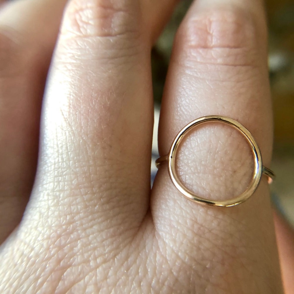 14k Circle Ring - Magpie Jewellery