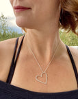 Open Hearted Necklace - Magpie Jewellery
