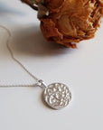 Textured Moon Necklace - Magpie Jewellery