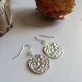 Textured Moon Earrings - Magpie Jewellery