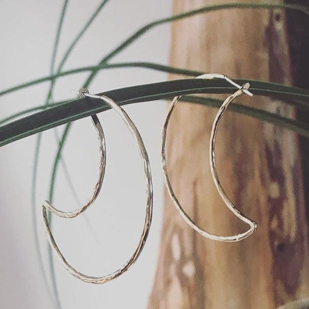 Moon Hoops | Magpie Jewellery