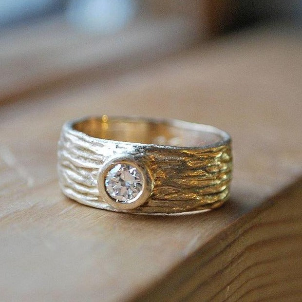 Sea Sand Diamond Ring | Magpie Jewellery