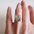 Tiny Cat Ring - Magpie Jewellery