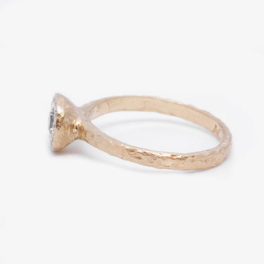 Little Halo Blue Diamond Ring | Magpie Jewellery