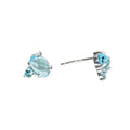 Mini Blue Topaz Studs - Magpie Jewellery