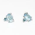 Mini Blue Topaz Studs - Magpie Jewellery