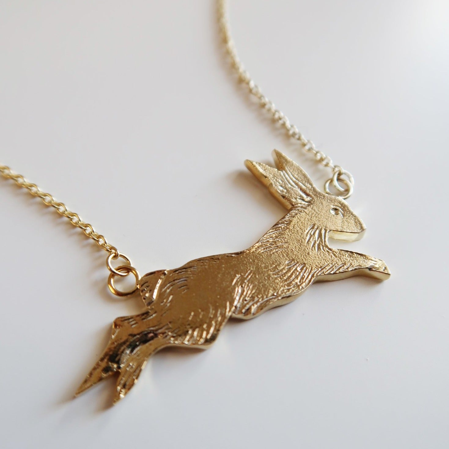 Leaping Rabbit Necklace - Magpie Jewellery