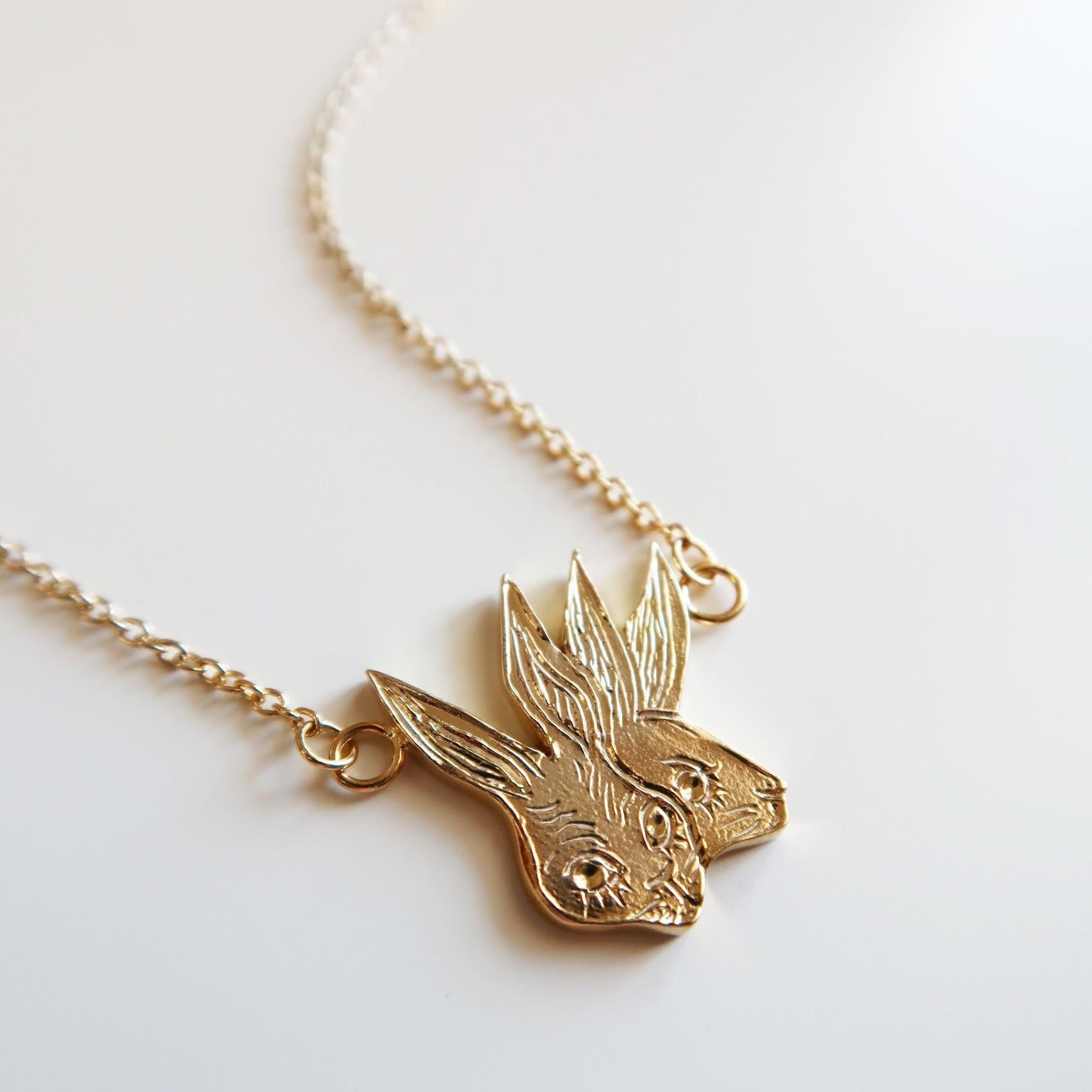 Two-Headed Rabbit Necklace - Magpie Jewellery
