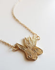 Two-Headed Rabbit Necklace - Magpie Jewellery