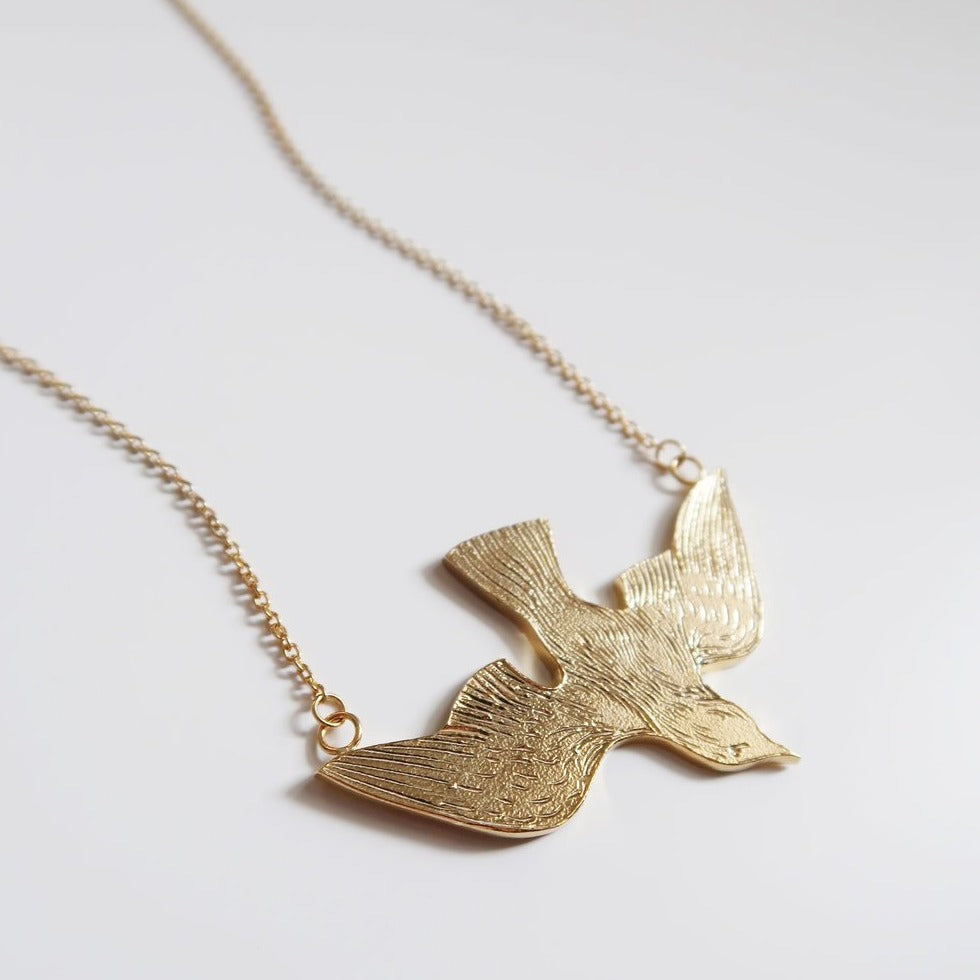 Soaring Bird Necklace - Magpie Jewellery