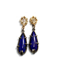 Regiis Lapis & Morganite Drop Studs - Magpie Jewellery
