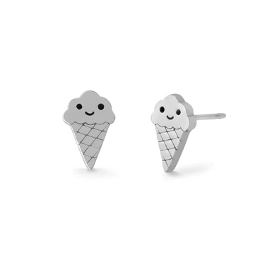 Happy Ice Cream Stud Earrings - Magpie Jewellery