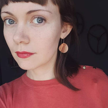 "Eucalyptus" Large Earrings - Magpie Jewellery