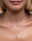 Isola Bella Gold Citrine and Green Amethyst Necklace - Magpie Jewellery