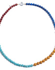 4-Corners Necklace - Red Jasper, Amazonite, Yellow Jasper & Lapis - Magpie Jewellery