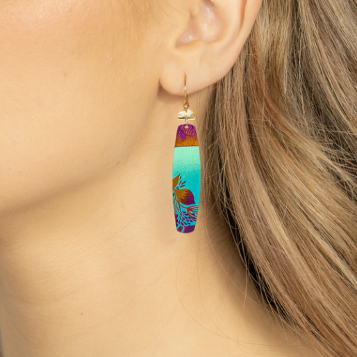 Koa Earrings - Magpie Jewellery