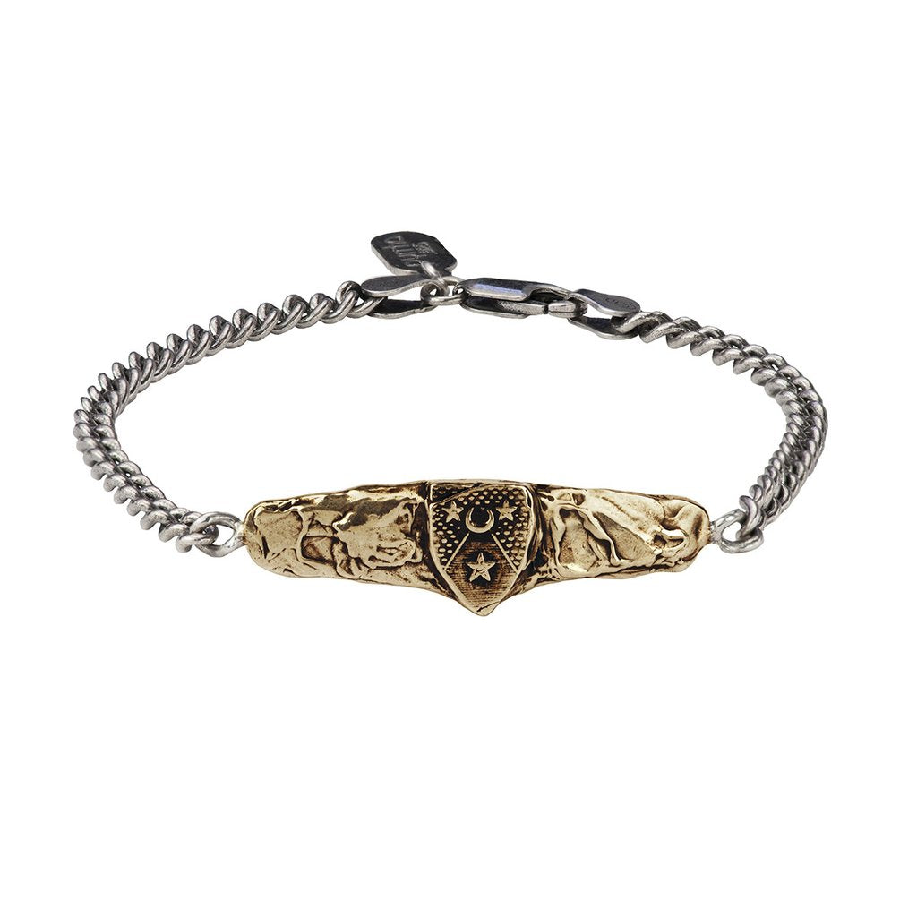 Moon &amp; Stars Bar Bracelet Bronze | Magpie Jewellery
