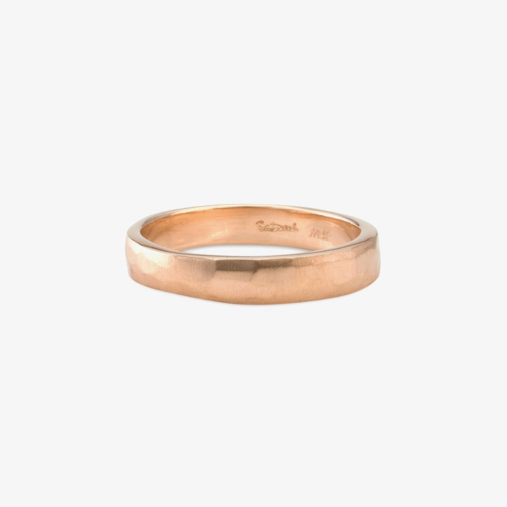 3.7mm Signature Hammered Band RG | Magpie Jewellery