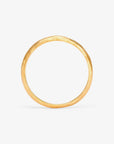 3.6mm Rough Rounded Band YG | Magpie Jewellery