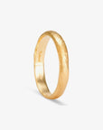 3.6mm Rough Rounded Band YG | Magpie Jewellery