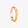 3.6mm Rough Rounded Band YG | Magpie Jewellery