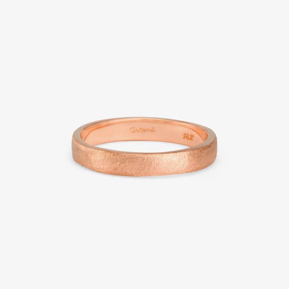 3.7mm Square Gilded Band RG | Magpie Jewellery