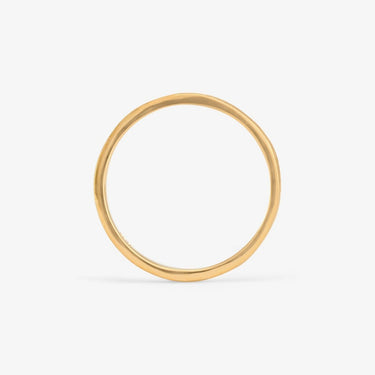 3.7mm Square Gilded Band YG | Magpie Jewellery