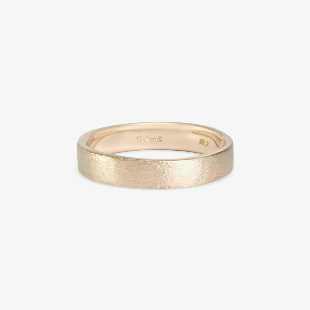 4.2mm Square Gilded Band WG | Magpie Jewellery