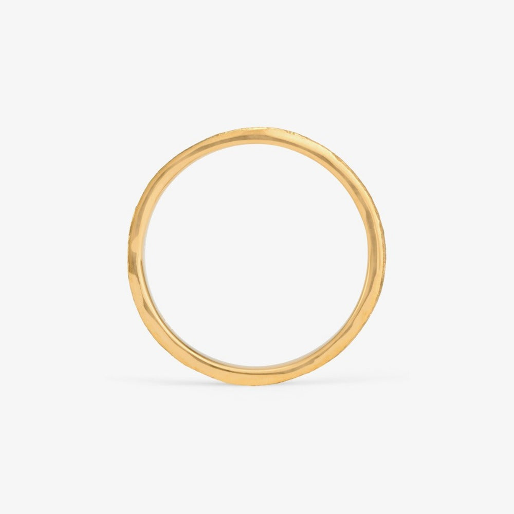 4.2mm Square Gilded Band YG | Magpie Jewellery