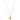 A vibrant marquise cut gemstone pendant on a dainty 14-karat gold cable chain