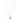 A vibrant marquise cut gemstone pendant on a dainty 14-karat gold cable chain
