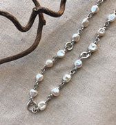 Keshi Pearl & Circlet Necklace