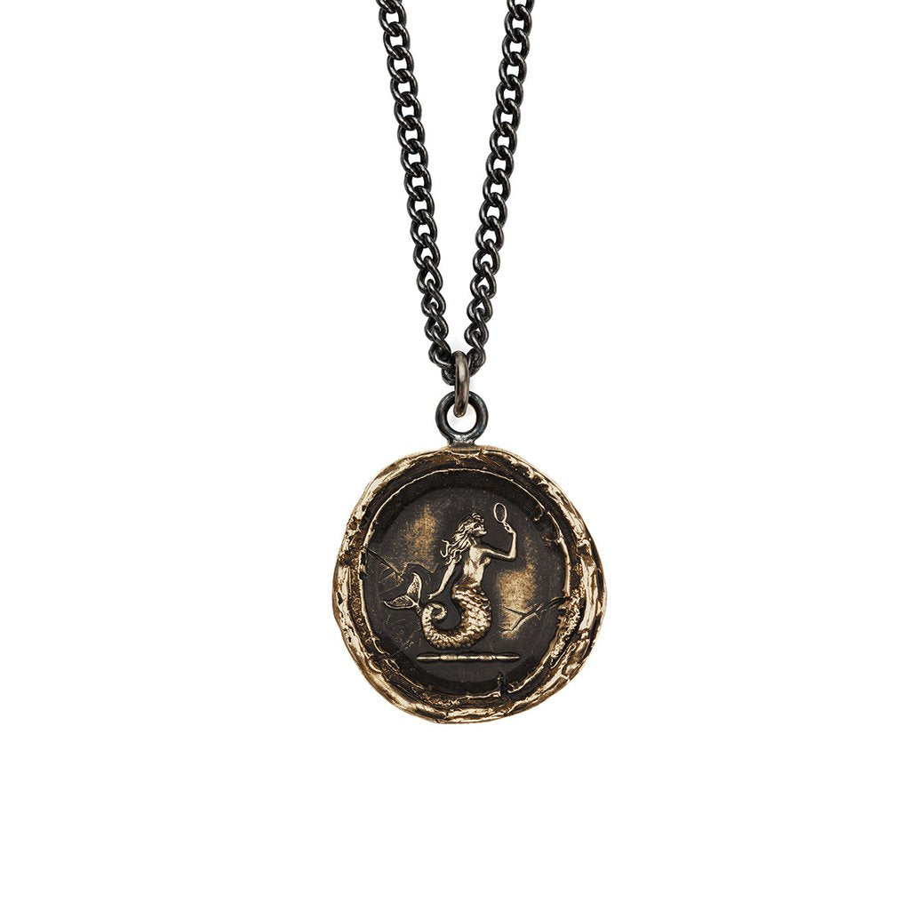 Mermaid Talisman Curb-Bronze