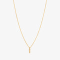 Gold Small Diamond Bar Necklace | Magpie Jewellery