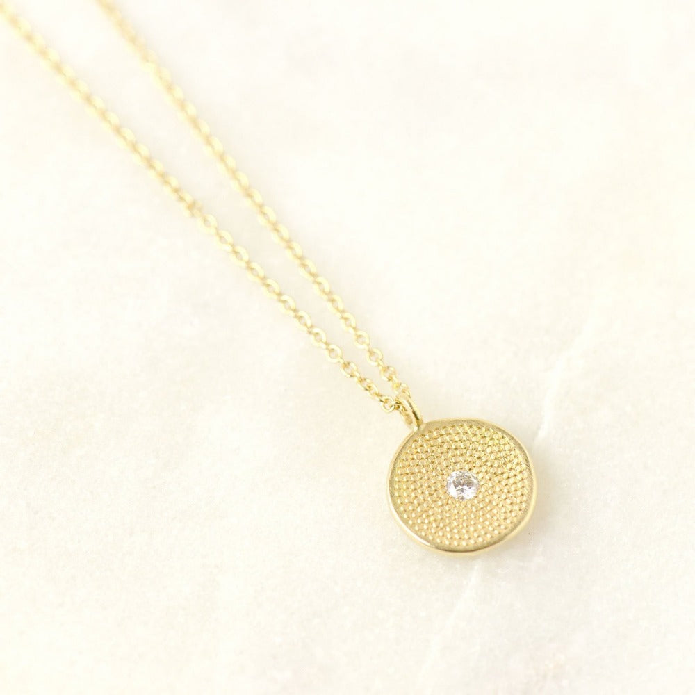 Gold Stardust Cup Pendant - Magpie Jewellery
