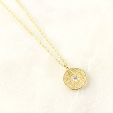 Gold Stardust Cup Pendant - Magpie Jewellery
