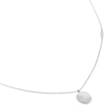 Hammered Disc Necklace WG | Magpie Jewellery