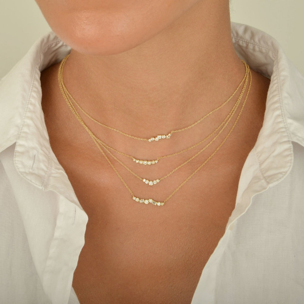 Cascade Diamond Necklace - Magpie Jewellery